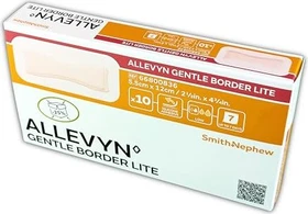 Smith & Nephew Allevyn Gentle Border Lite Schaumverband, 5.5 x 12cm, 10 Stück