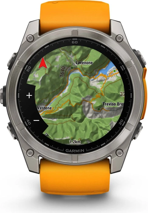 Garmin Fenix 8 51mm Sapphire titanium/spark orange
