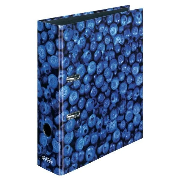Herlitz maX.file Ordner 2-Ring mit Motiv, 80mm, A4, Blaubeere