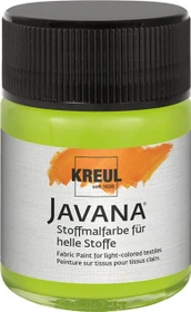Kreul Javana Stoffmalfarbe für helle Stoffe, leuchtgrün, 50ml