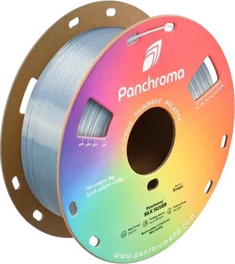 Polymaker Panchroma Silk PLA, silber, Spule, 1.75mm, 1.00kg