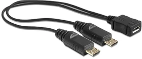 DeLOCK Micro USB-B auf 2x Micro USB-B, 0.2m (65440)