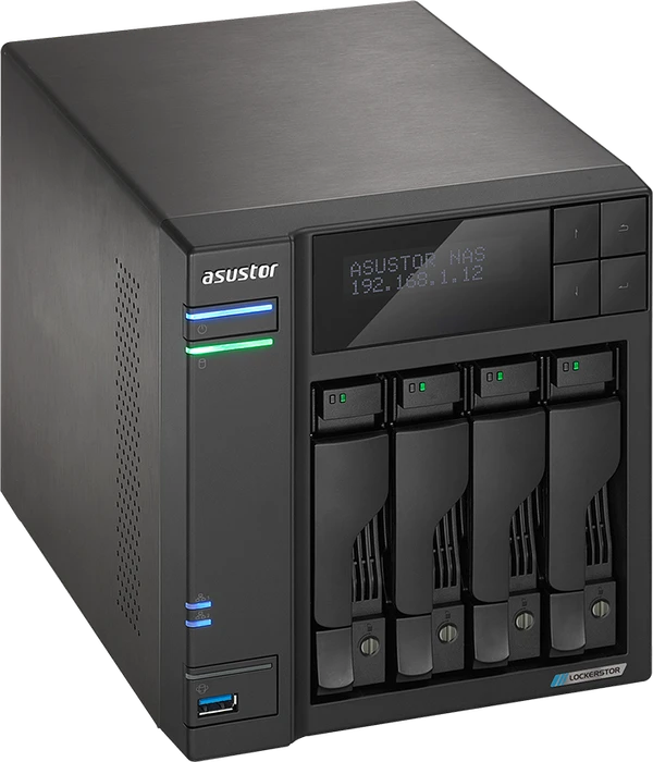 Asustor Lockerstor 4 Gen2 AS6704T, 4GB RAM, 2x RJ-45 2.5GBase-T, 2x USB-A 3.1