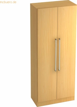 Hammerbacher Garderoben-Schrank 5OH V7200, Chromgriff, buche, Schrankwand