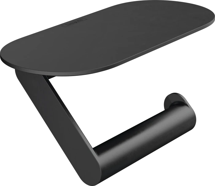 Hansgrohe WallStoris Toilettenpapierhalter mit Ablage mattschwarz