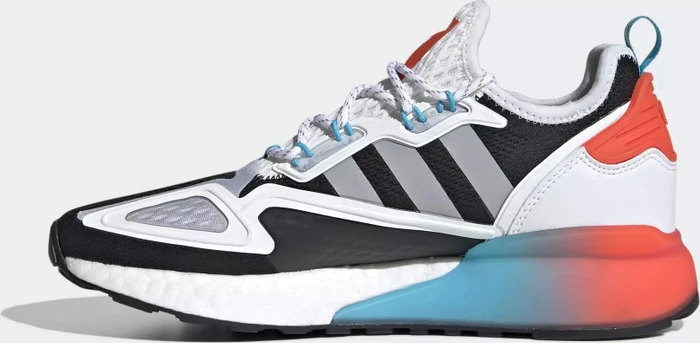 adidas ZX 2K Boost core black/grey two/signal cyan (Damen)