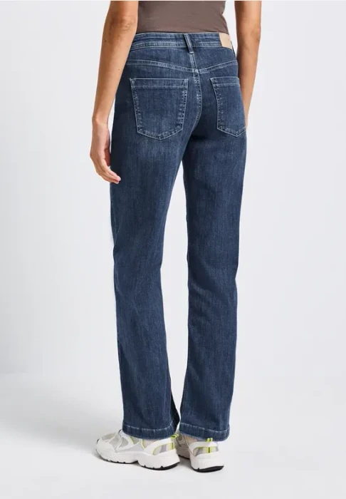 Street One Wide Leg Jeans mid blue soft washed (Damen)