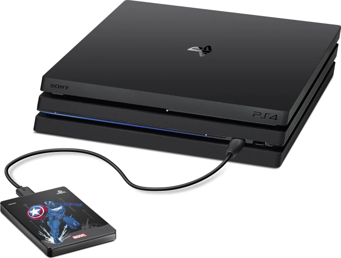 Seagate Game Drive for PlayStation - Marvel Avengers Limited Edition, 2TB, Captain America, USB 3.0 Micro-B