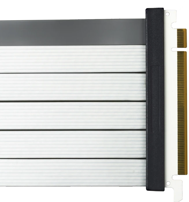 Cooler Master Riser Cable V2, gewinkelt, PCIe 4.0, 200mm, weiß