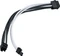 SilverStone PP07E Serie P07E-PCIBW, 6/8-Pin PCIe Verlängerungskabel, 300mm, sleeved schwarz/weiß Vorschaubild