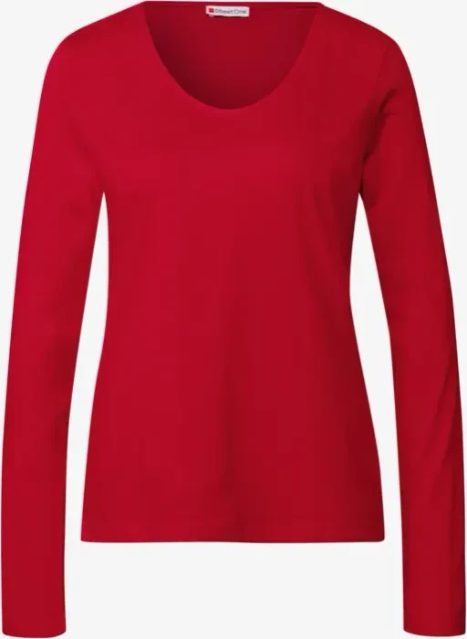 Street One Unifarbe Sweatshirt racing red (Damen)