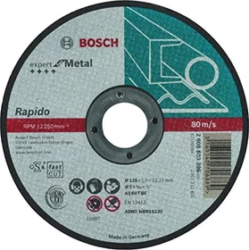 Bosch Professional AS60TBF Expert for Metal Trennscheibe, 125x1x22.23mm, 1 Stück