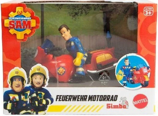 Simba Toys Feuerwehrmann Sam - Feuerwehr Motorrad mit Figur
