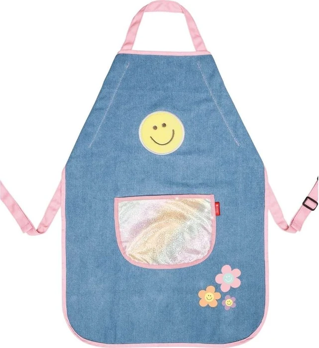 Pelikan Kinderschürze Happy Hippie, blau, 0.75m x 50cm