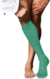 Falke No. 9 Pure Fil d'Écosse Socken oceangreen (Herren)