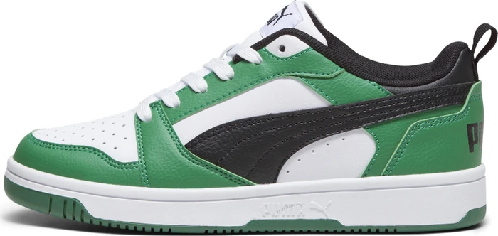Puma Rebound V6 Lo puma white/puma black/archive green (Junior)