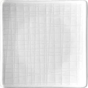 Rosenthal Mesh Weiß Teller quadratisch flach 9x9cm