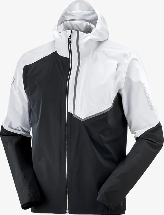 Salomon Bonatti Trail Laufjacke deep black/white (Herren)