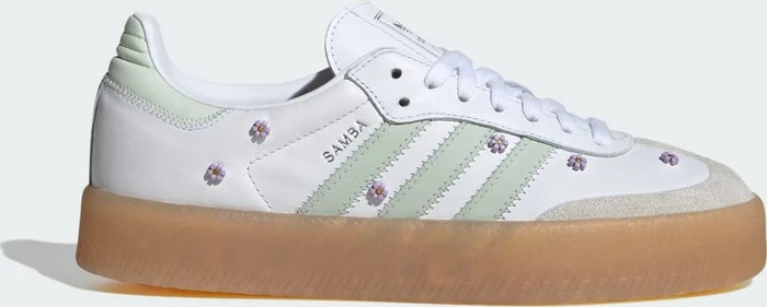 adidas Sambae cloud white/linen green/gum (Damen)