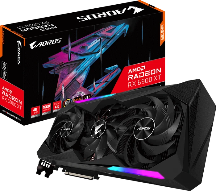 GIGABYTE AORUS Radeon RX 6900 XT Master 16G (Rev. 1.0), 16GB GDDR6, 2x HDMI, 2x DP