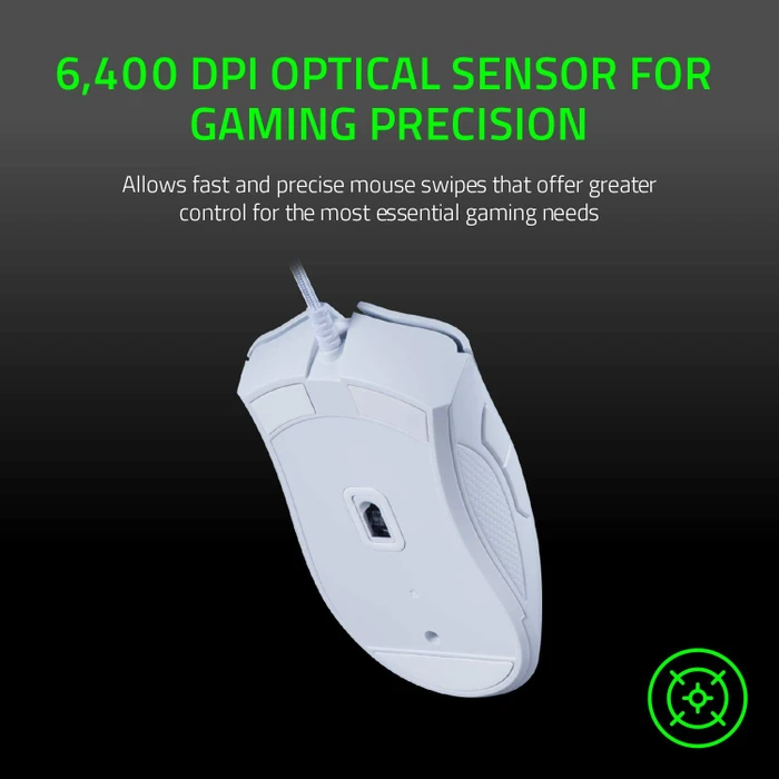 Razer DeathAdder Essential 2021 White Edition, weiß, USB