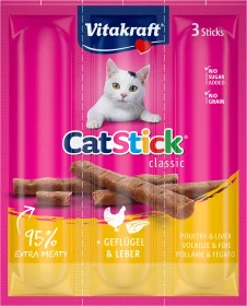 Vitakraft CatStick Classic Geflügel & Leber, 18g (3x 6g)