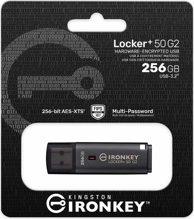 Kingston IronKey Locker+ 50 G2 256GB, USB-A, USB 3.2 Gen 1×1