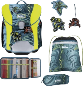 Scout Micro DIN Action Schultaschen-Set, 4-tlg.