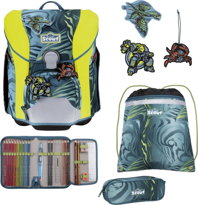 Scout Micro DIN Action Schultaschen-Set, 4-tlg.