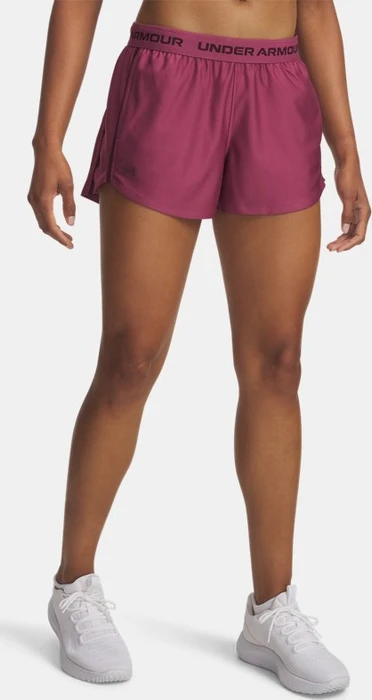 Under Armour Tech Play Up Hose kurz fuchsia dusk/dark maroon (Damen)