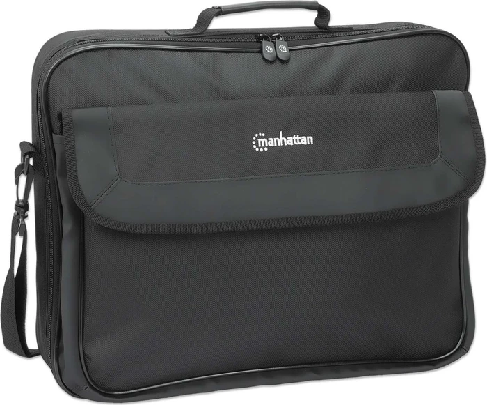 Manhattan Cambridge Clamshell 17.3" Notebooktasche schwarz
