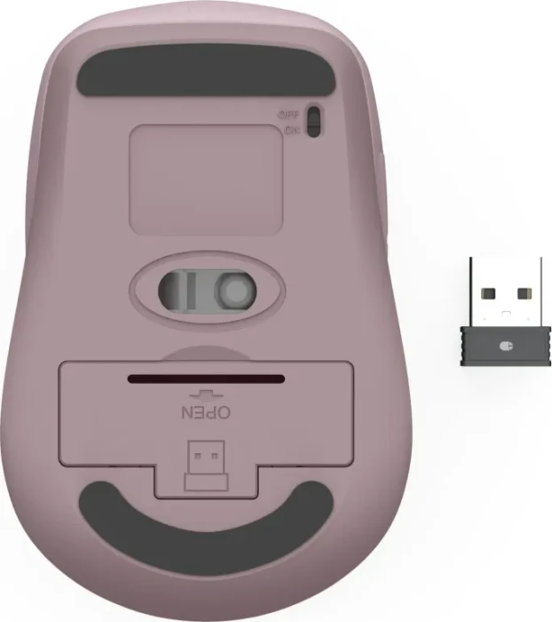 Hama WM-450 Silent Wireless Multi-Device Mouse rosa/pink, USB/Bluetooth