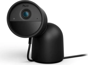 Philips Hue Secure 2K Kamera, kabelgebunden mit Standfuß, schwarz