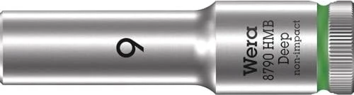 Wera 8790 HMB Deep Außensechskant Steckschlüssel 3/8", 9x64mm