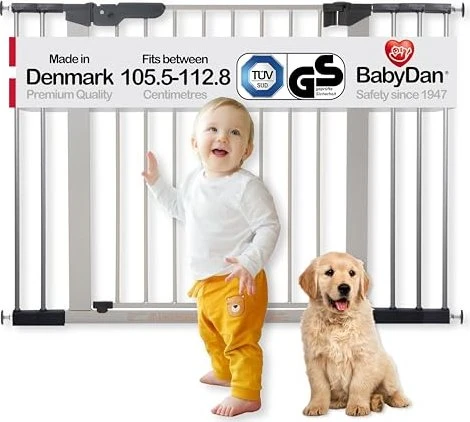 Baby Dan Premier Treppenschutzgitter 105.5-112.8cm silber