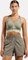 Odlo Seamless High mit Reißverschluss Sport-BH agate gray/vetiver (Damen) Vorschaubild