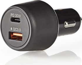 Nedis Auto-Ladegerät 15W 1x 3.0A 1x USB-C (Fixed) Kabel 1.00m schwarz