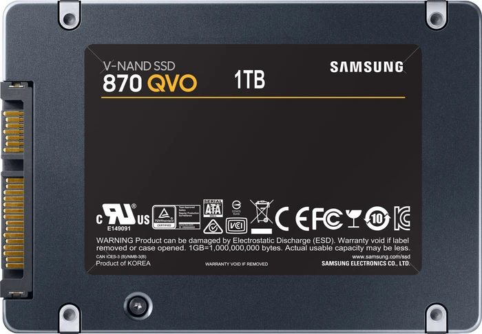 Samsung SSD 870 QVO 1TB, 2.5" / SATA 6Gb/s