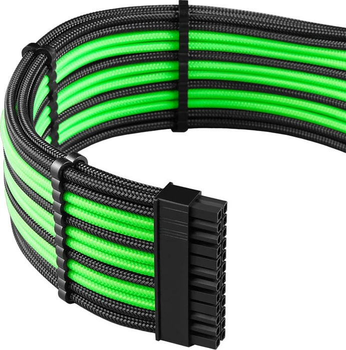 CableMod C-Series Pro ModMesh 12VHPWR Cable Kit for Corsair RM (Black Label), schwarz/hellgrün