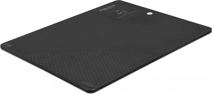 DeLOCK USB Mousepad mit kabelloser Ladefunktion, 342x283mm, schwarz