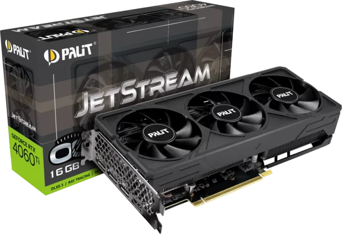 Palit GeForce RTX 4060 Ti JetStream OC, 16GB GDDR6, HDMI, 3x DP