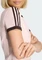 adidas 3-Streifen Slim T-Shirt kurzarm sandy pink/aurora coffee (Damen) Vorschaubild
