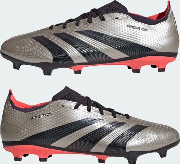 adidas Predator League FG platinum metallic/aurora black/turbo (Herren)