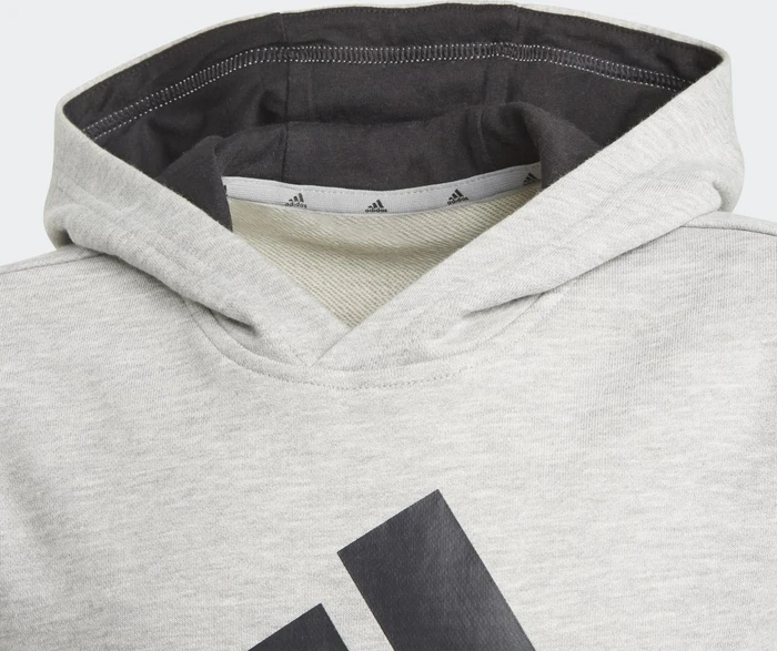 adidas Essentials Hoodie medium grey heather/black (Junior)