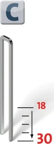Novus Typ 4 Tacker-Klammern, 26x6.1mm, 1100 Stück