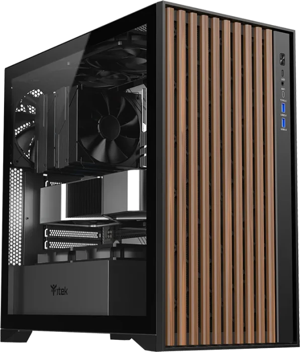 iTek Woody Black, Glasfenster