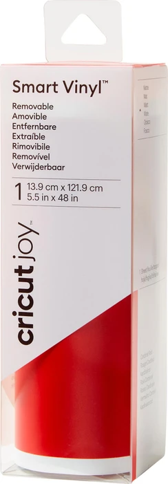 Cricut Joy Smart Vinylfolie ablösbar rot, 13.9x121.9cm