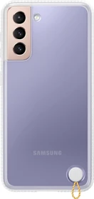 Samsung Clear Protective Cover für Galaxy S21 weiß