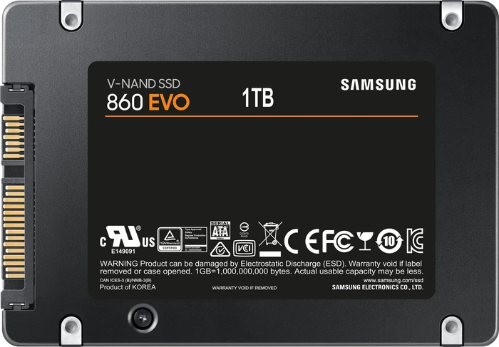 Samsung SSD 860 EVO 1TB, 2.5" / SATA 6Gb/s