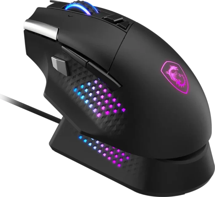 MSI Versa Pro Wireless + Mouse Dock Pro, schwarz, USB/Bluetooth